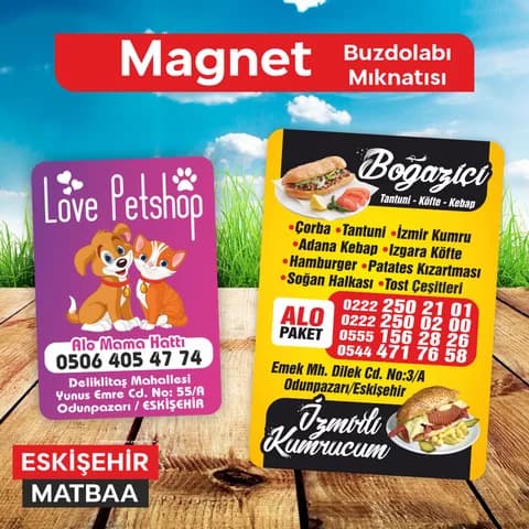 Standart buzdolabı magneti örnekleri - Eskişehir Matbaa