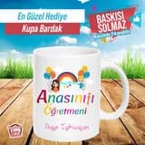 Anasınıfı öğretmeni için isimli kupa bardak örneği