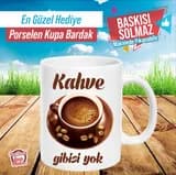 Kahve temalı baskılı kupa bardak örneği
