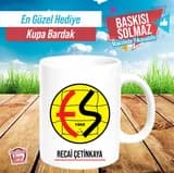 Eskişehirspor armalı kupa bardak örneği
