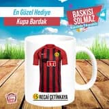 Eskişehirspor forması baskılı isimli kupa bardak örneği