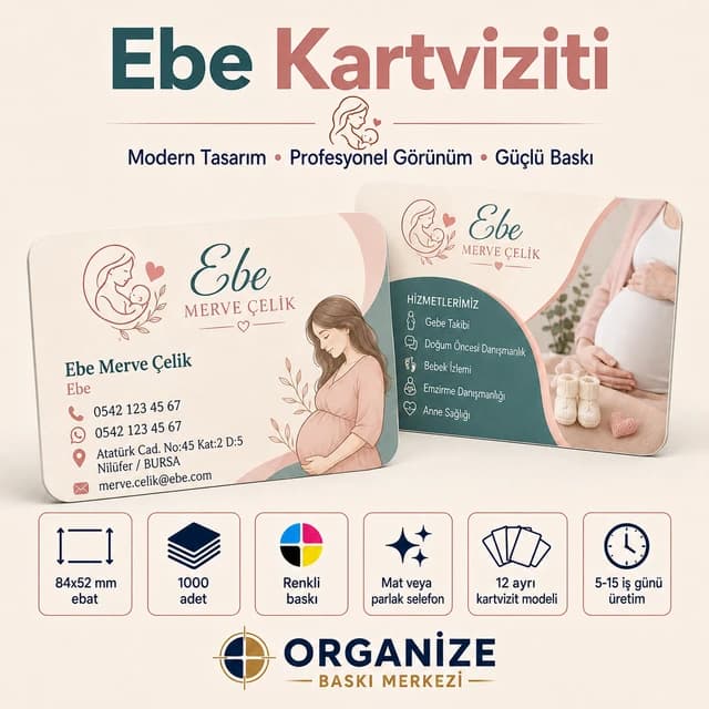 Ebe kartviziti örnek tasarımı