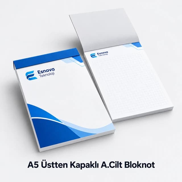 Eskişehir'de A5 üstten kapaklı A.Cilt bloknot baskısı (14 × 20 cm)