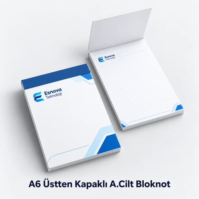 Eskişehir'de A6 üstten kapaklı A.Cilt bloknot baskısı (9 × 13 cm)