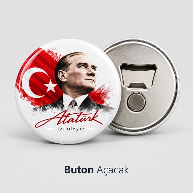 Eskişehir'de milli bayram etkinlikleri için Atatürk portreli buton açacak