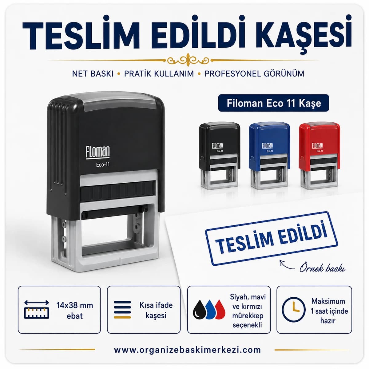 Teslim Edildi Kaşesi