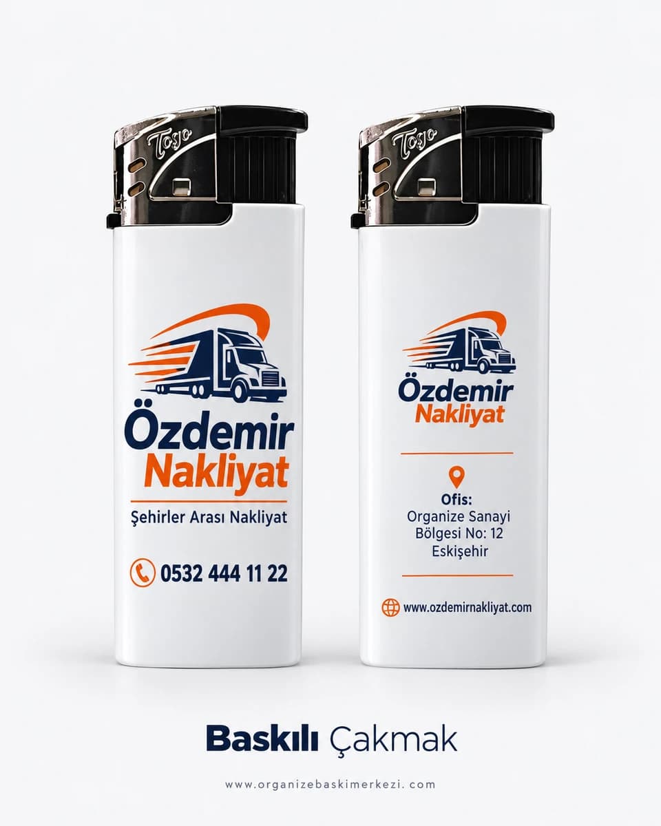Eskişehir'de nakliyat firması için tır logolu baskılı çakmak