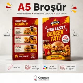 A5 broşür baskı örneği - Eskişehir Matbaa