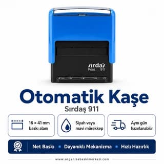 KAŞE (911) ölçü ve özellikler - Eskişehir Matbaa