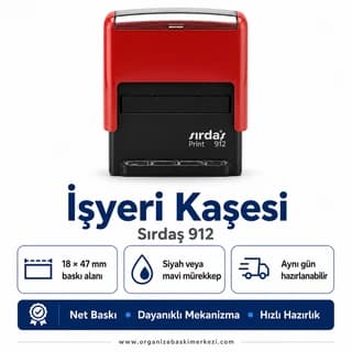 İşyeri Kaşesi Üretimi ölçü ve özellikler - Eskişehir Matbaa