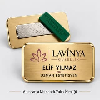 Eskişehir'de güzellik merkezi personeli için altın sarısı yaka isimliği