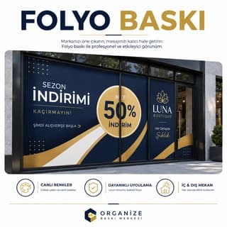 One Way Vision Baskı - Eskişehir folyo baskı örneği 2