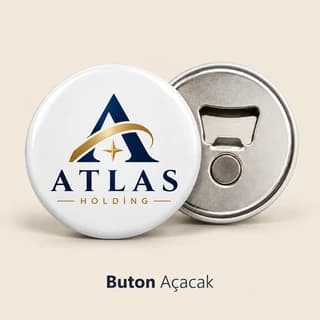 Eskişehir'de firmalar için kurumsal logo baskılı mıknatıslı buton açacak