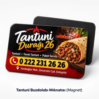 Tantunici için yatay buzdolabı magneti örneği