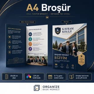 A4 broşür baskı örneği - Eskişehir Matbaa