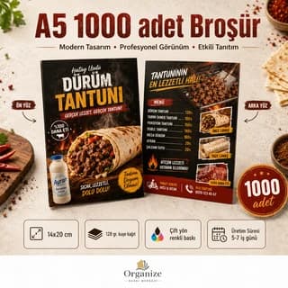 A5 1.000 adet broşür baskı örneği - Eskişehir Matbaa