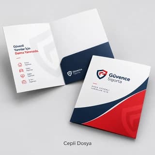 Sigorta şirketi için cepli dosya örneği