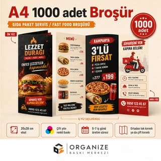 A4 1.000 adet broşür baskı örneği - Eskişehir Matbaa