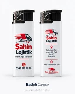 Eskişehir'de lojistik ve kargo firması için logo baskılı çakmak