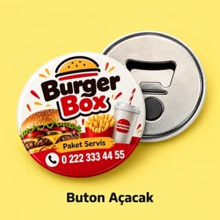 Eskişehir'de burgerciler için paket servis telefonlu buton açacak