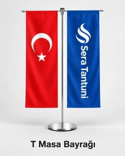 Eskişehir'de restoran ve mağaza kasası için T masa bayrağı