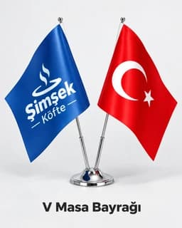 Eskişehir'de restoran için ikili V masa bayrağı