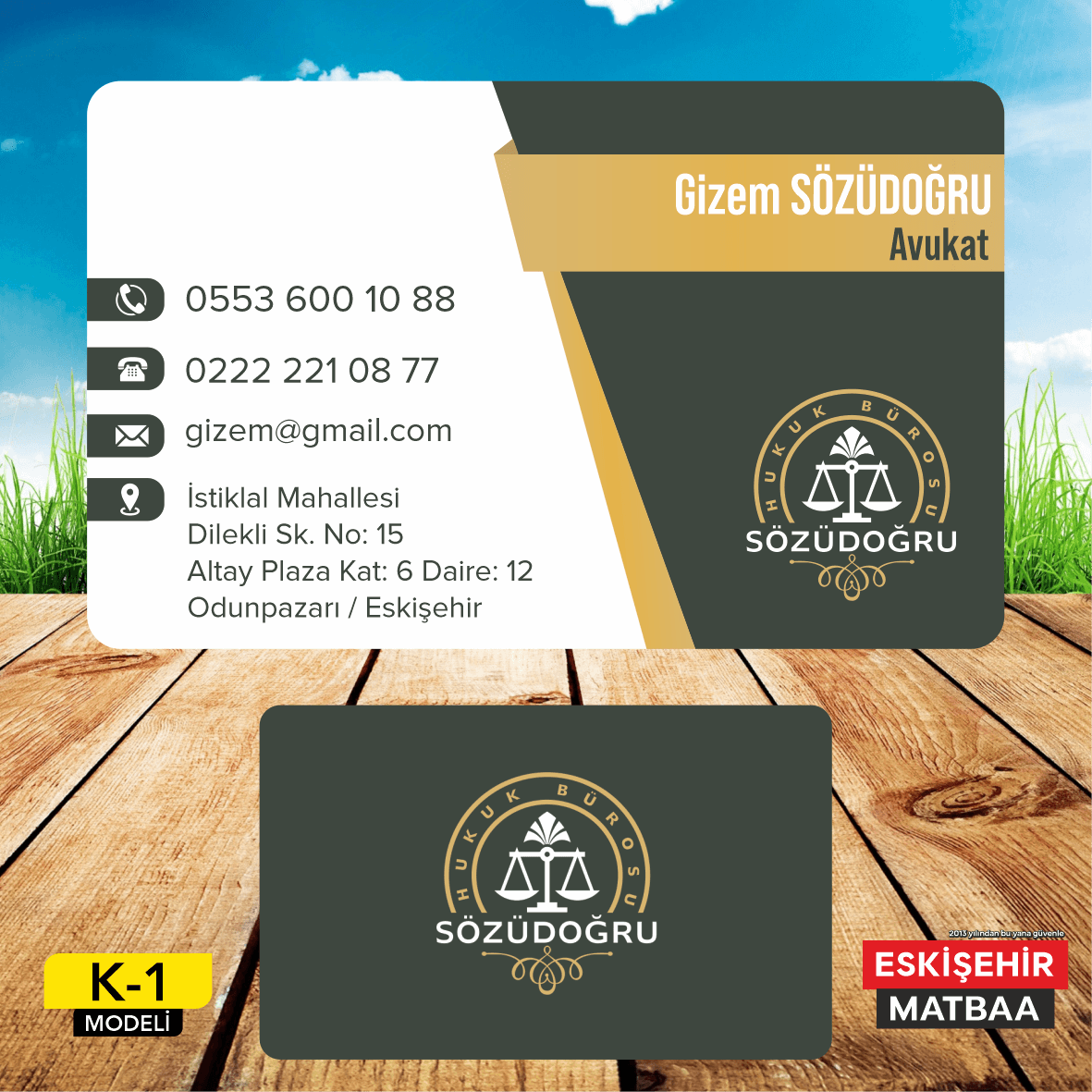 Avukat Kartvizit – Eskişehir Matbaa