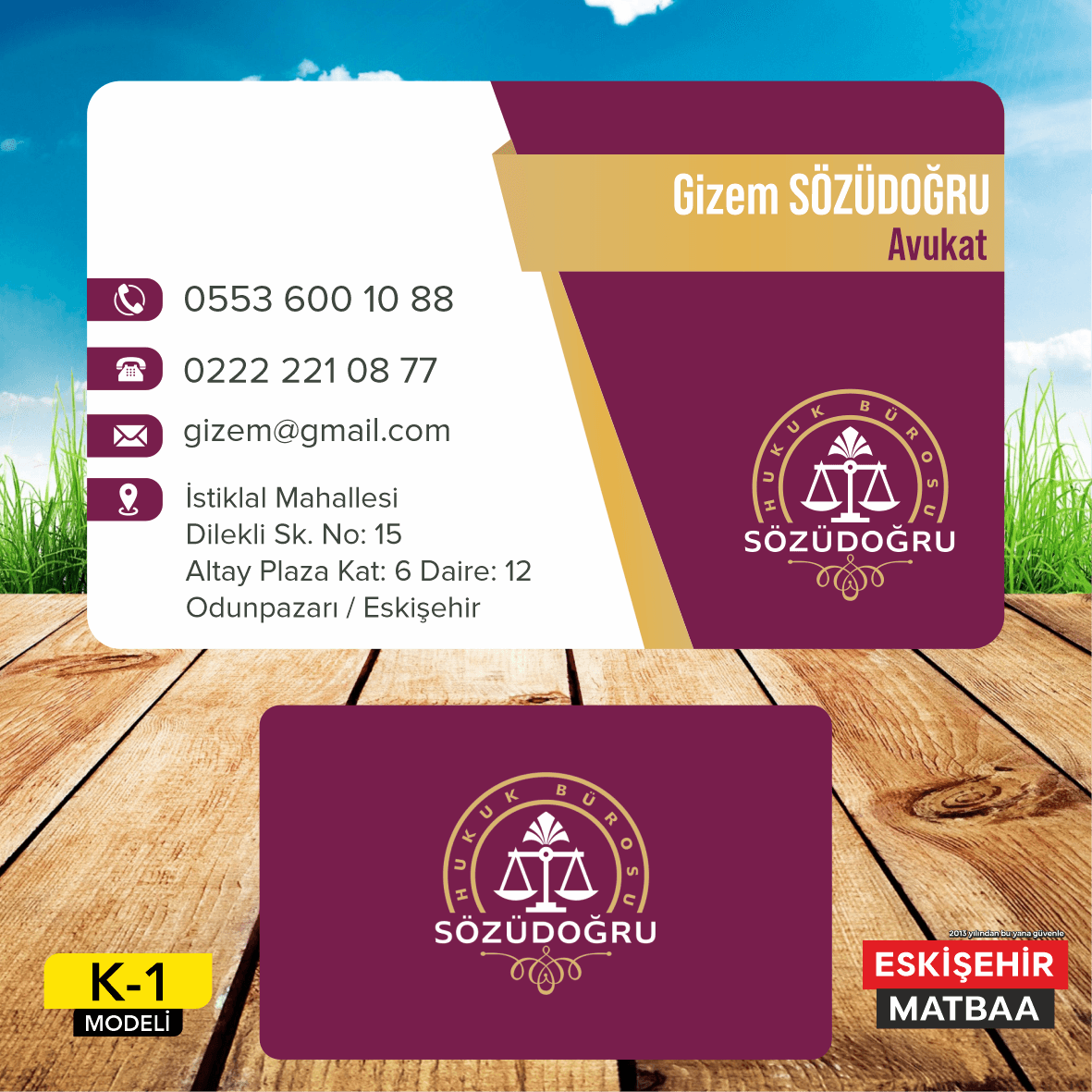 Avukat Kartvizit – Eskişehir Matbaa