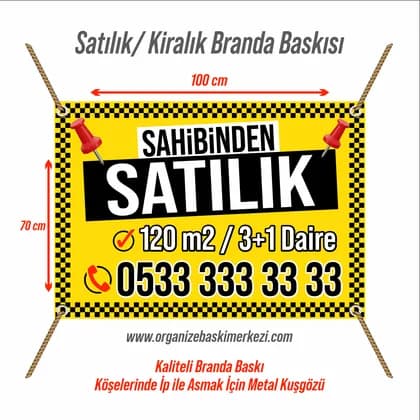 Satılık Branda Pankart Yazısı