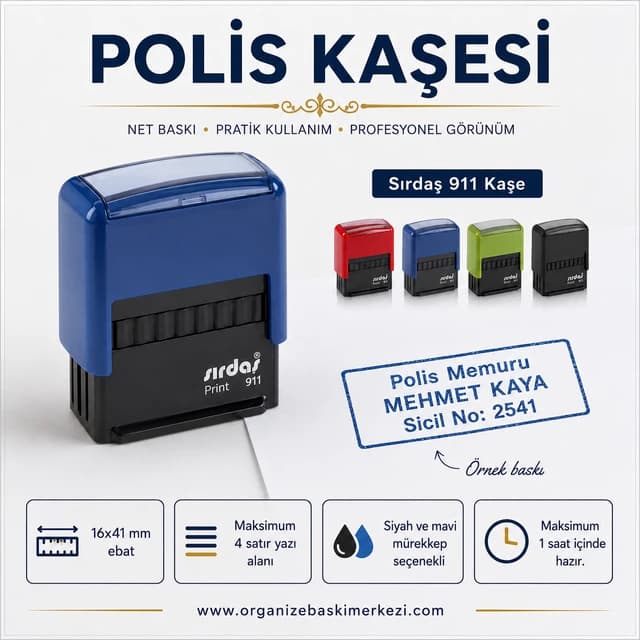 Polis Kaşesi Sırdaş 911 16x41 mm