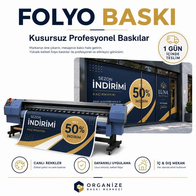 Dış Mekan Folyo Baskı - Eskişehir folyo baskı örneği