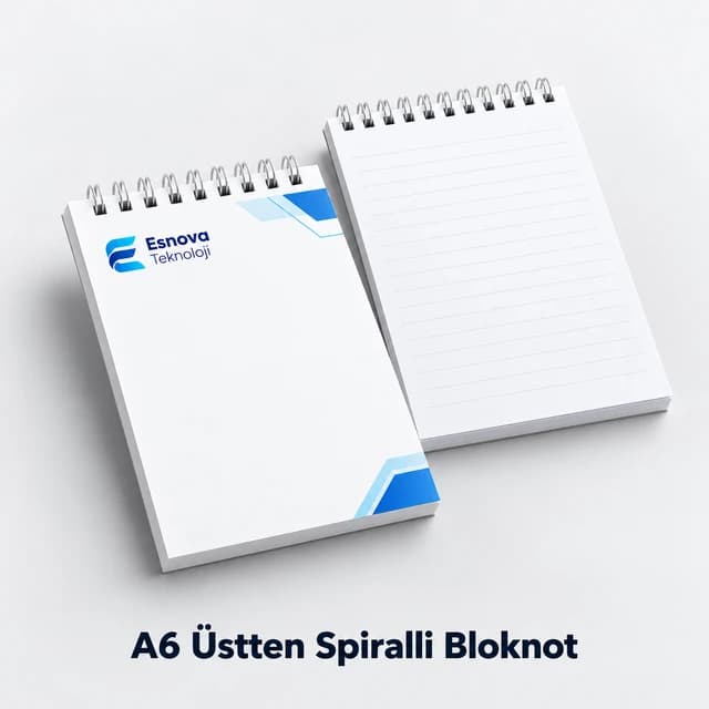 Eskişehir'de A6 üstten spiralli bloknot baskısı (9 × 13 cm)