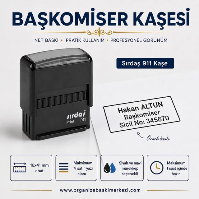 Başkomiser Kaşesi Sırdaş 911 16x41 mm