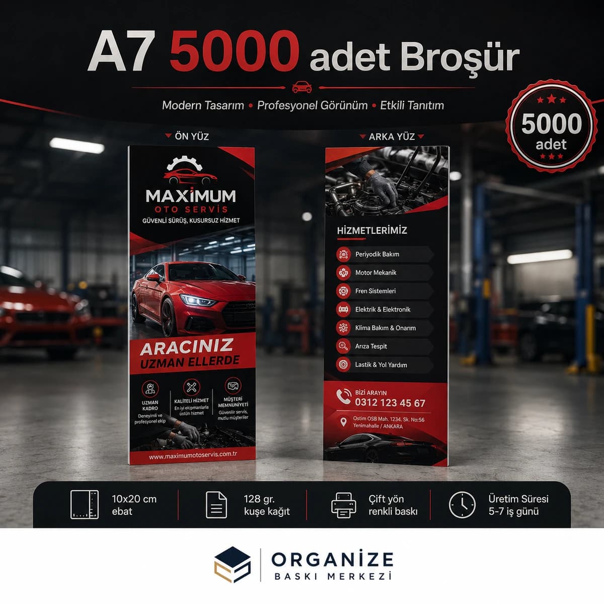 A7 5.000 adet broşür baskı örneği - Eskişehir Matbaa