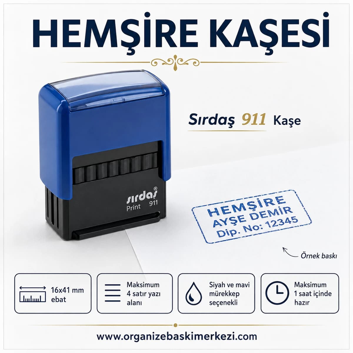 Hemşire Kaşesi Sırdaş 911 16x41 mm