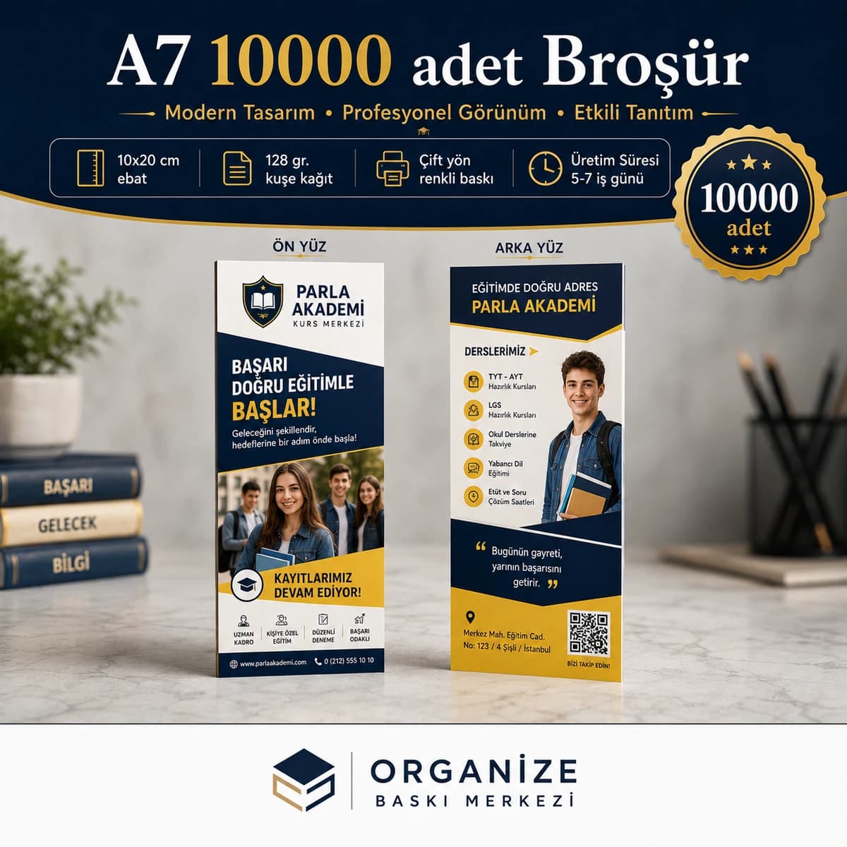 A7 10.000 adet broşür baskı örneği - Eskişehir Matbaa