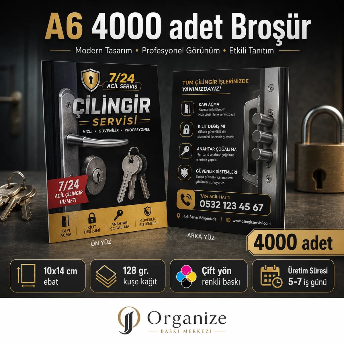 A6 4.000 adet broşür baskı örneği - Eskişehir Matbaa