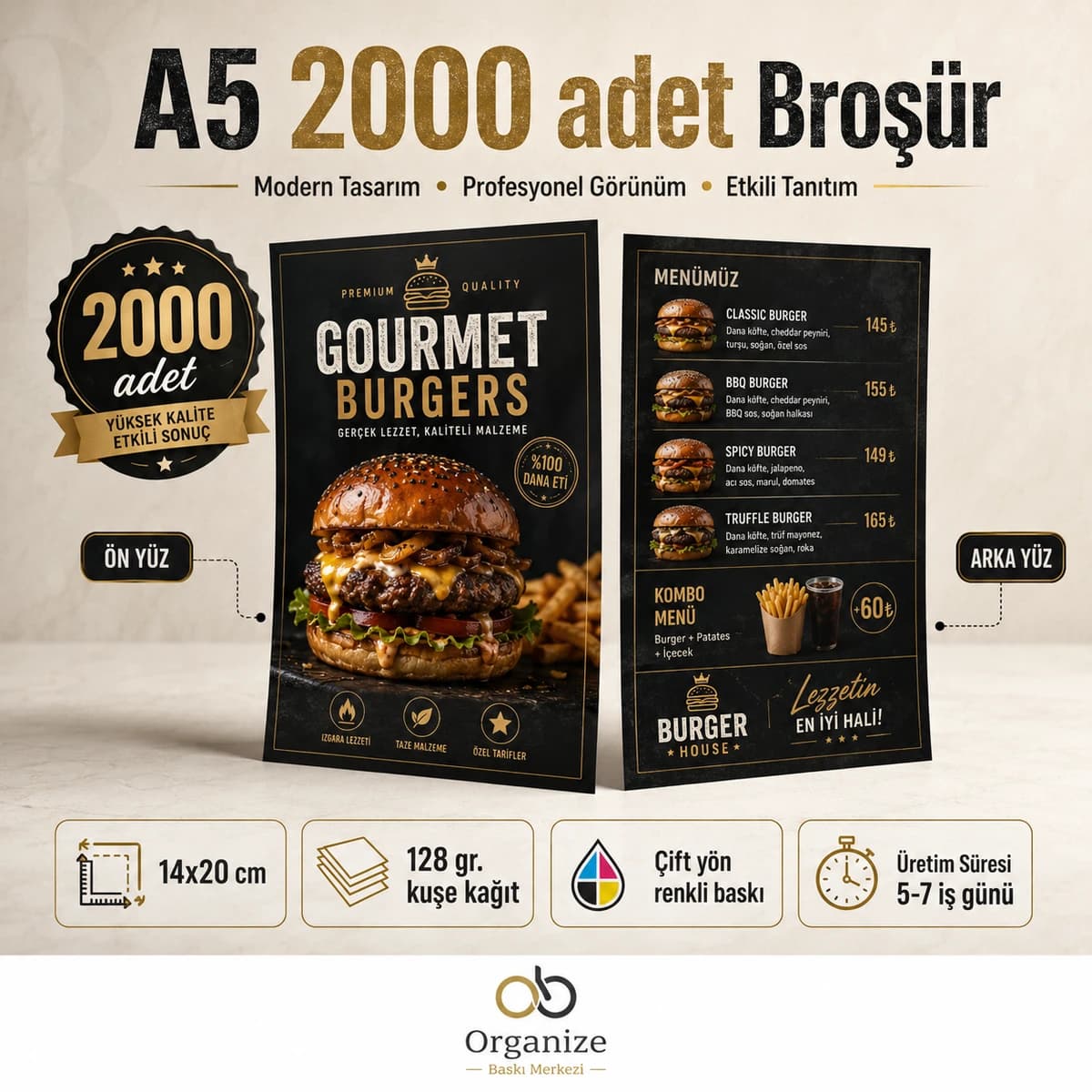 A5 2.000 adet broşür baskı örneği - Eskişehir Matbaa