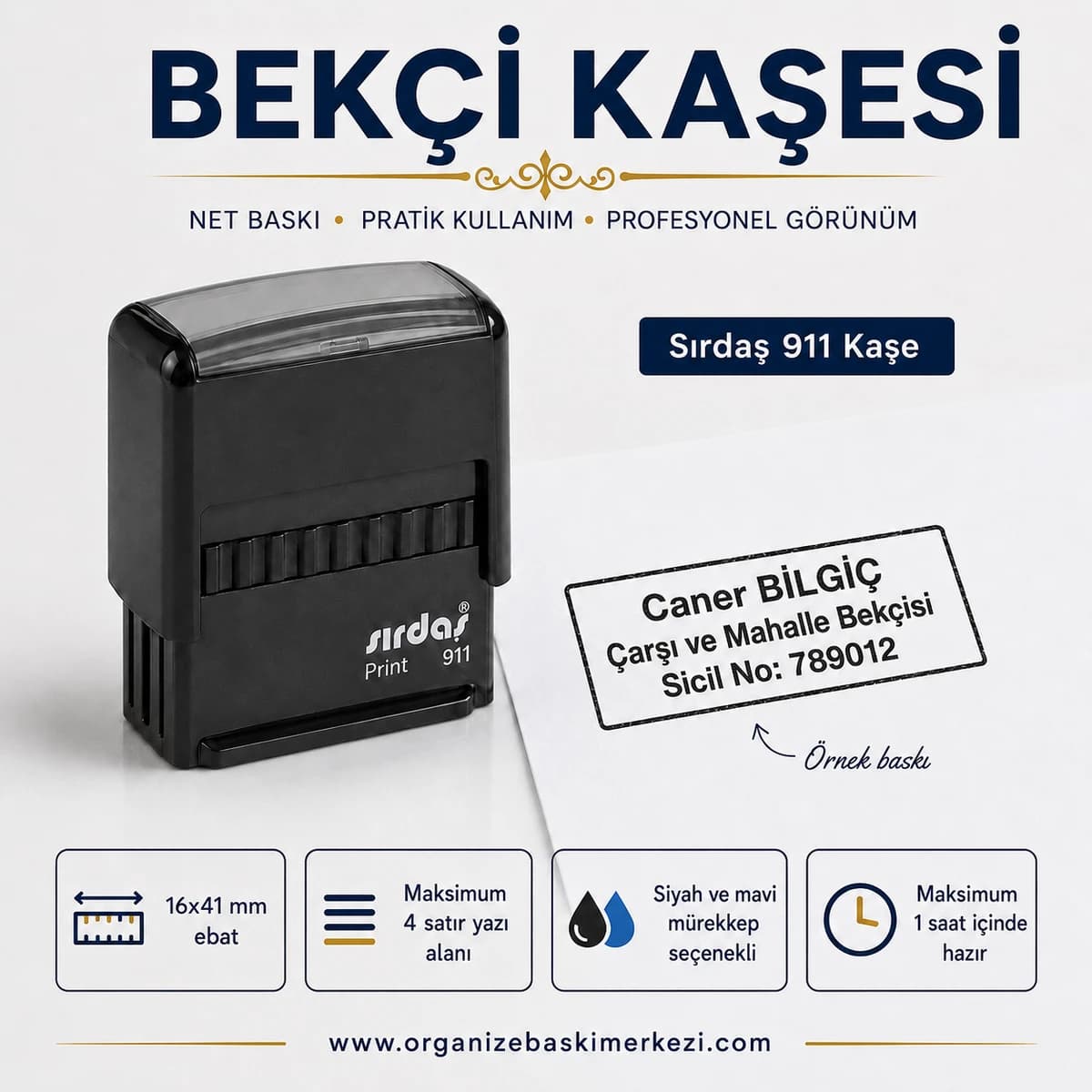 Bekçi Kaşesi Sırdaş 911 16x41 mm