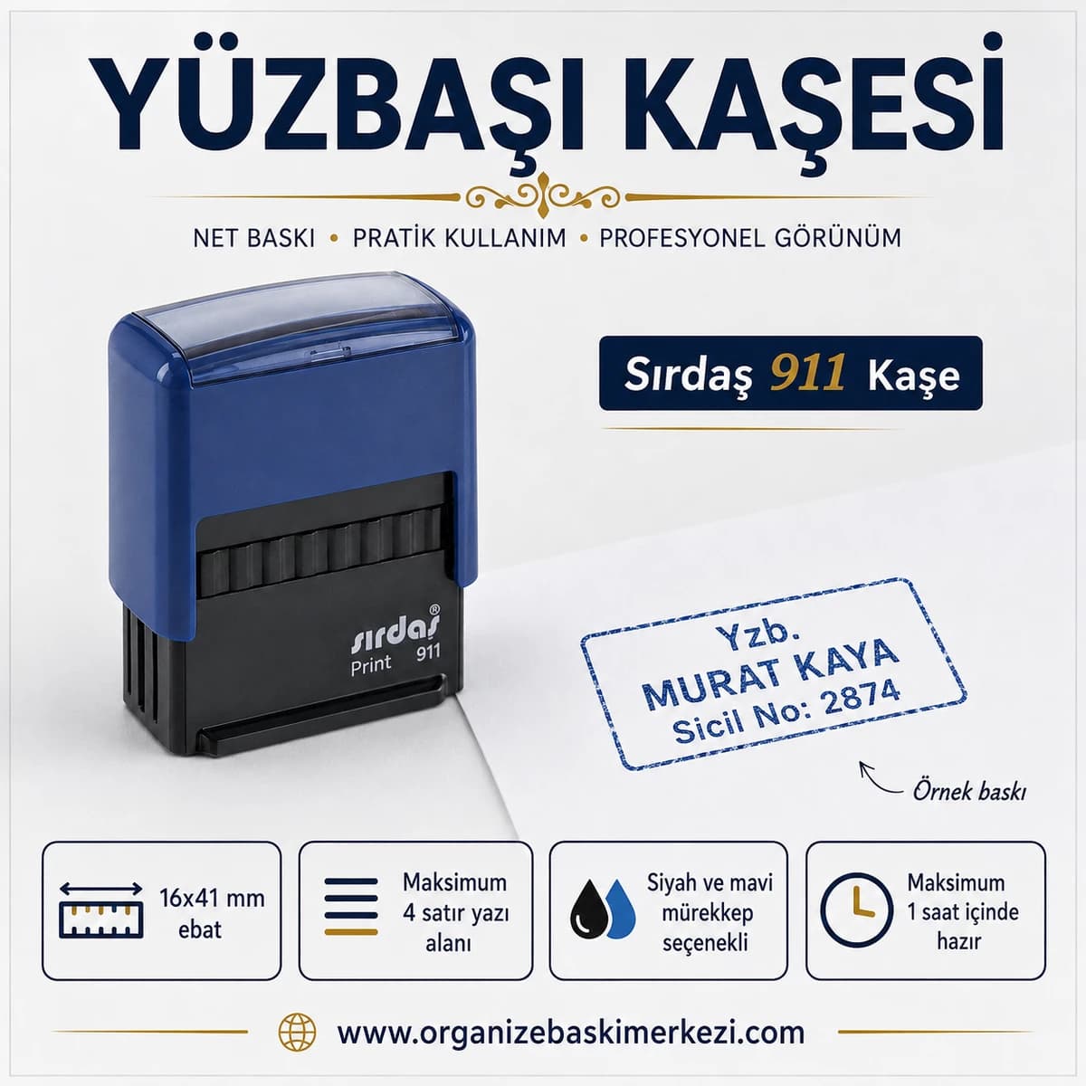 Yüzbaşı Kaşesi Sırdaş 911 16x41 mm