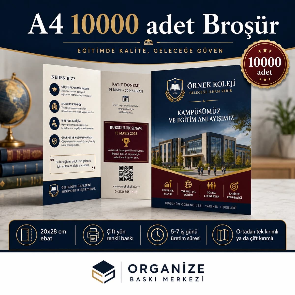 A4 10.000 adet broşür baskı örneği - Eskişehir Matbaa