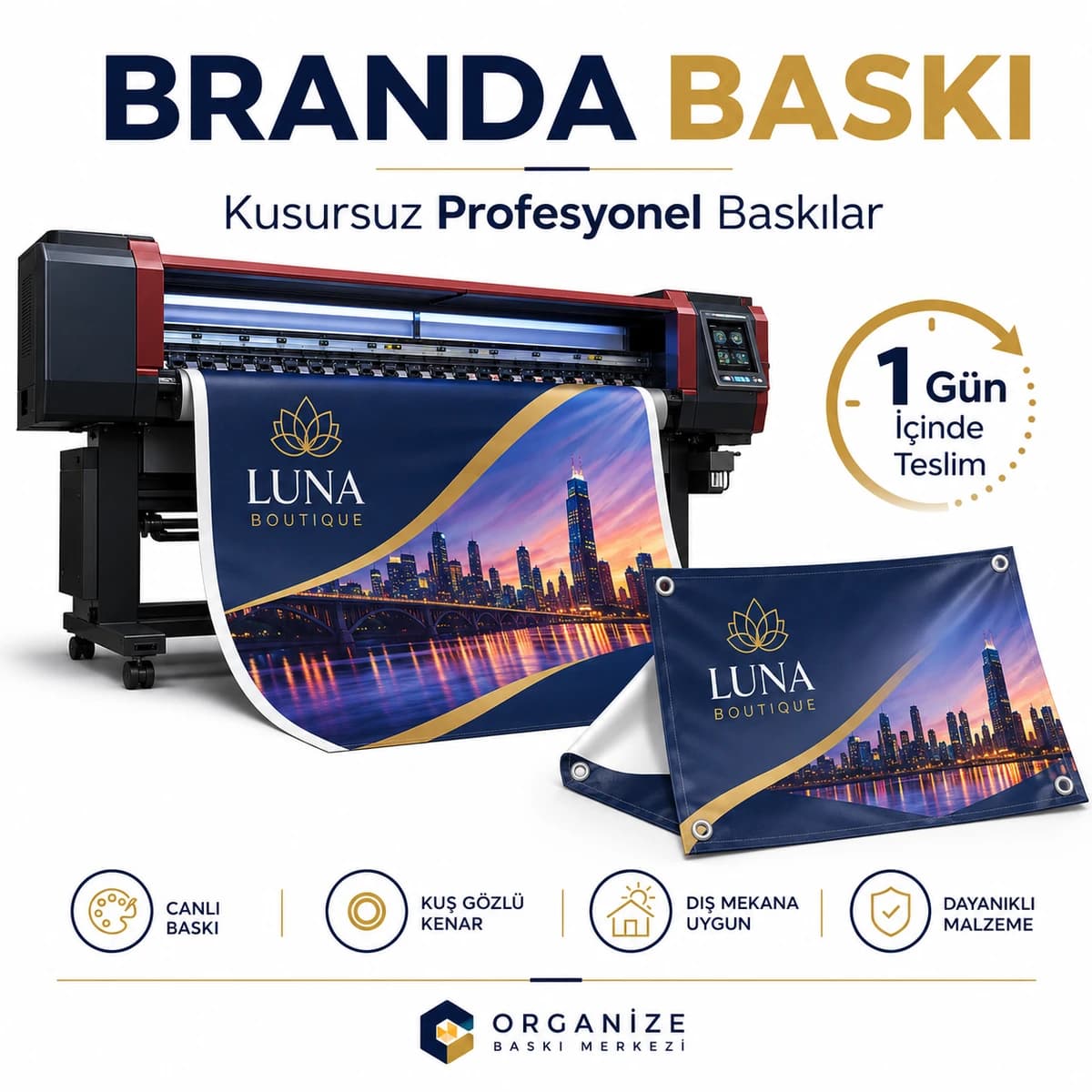 Evlenme Teklifi Brandası - Eskişehir branda baskı örneği