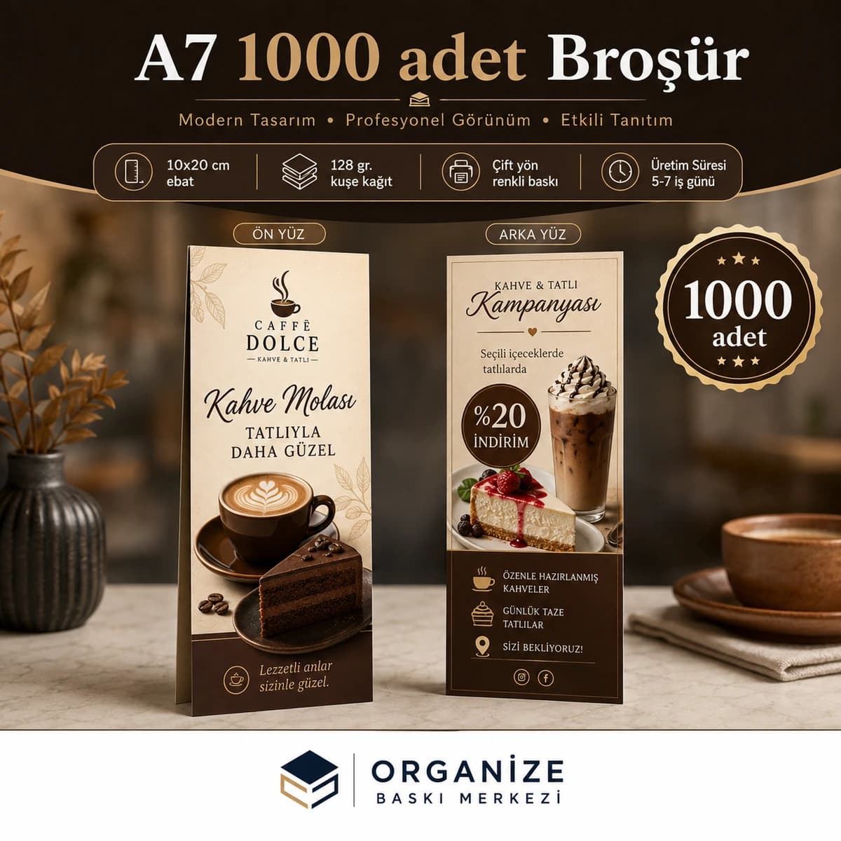 A7 1.000 adet broşür baskı örneği - Eskişehir Matbaa