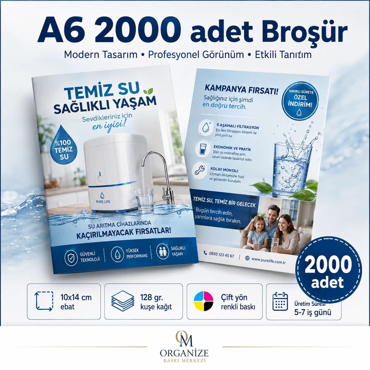 A6 2.000 adet broşür baskı örneği - Eskişehir Matbaa