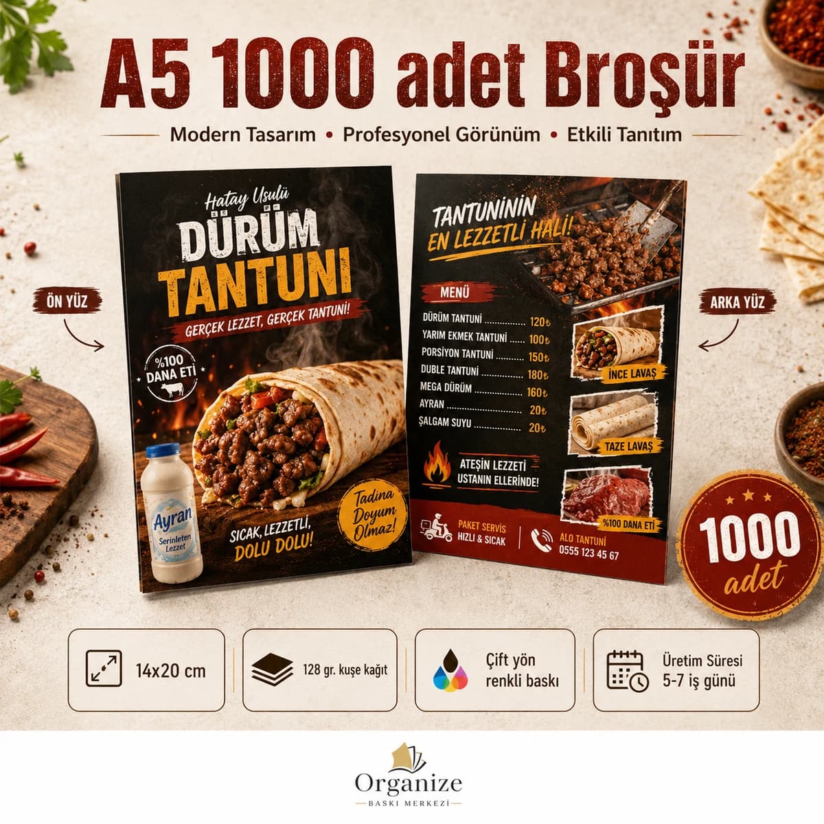 A5 1.000 adet broşür baskı örneği - Eskişehir Matbaa