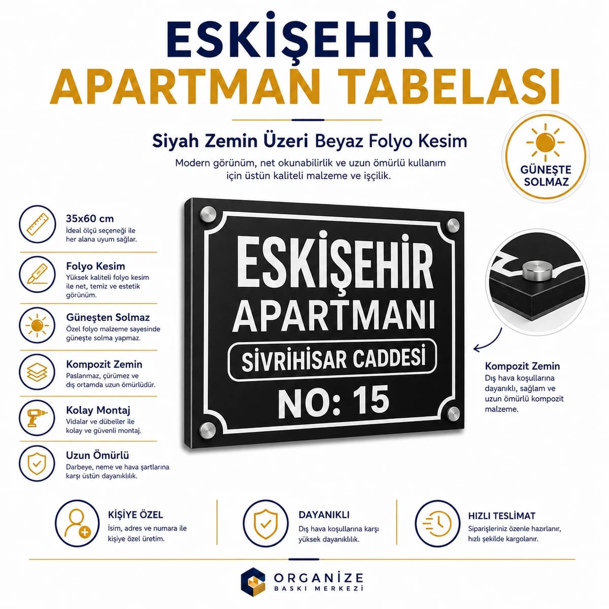 Apartman Tabelası - Eskişehir