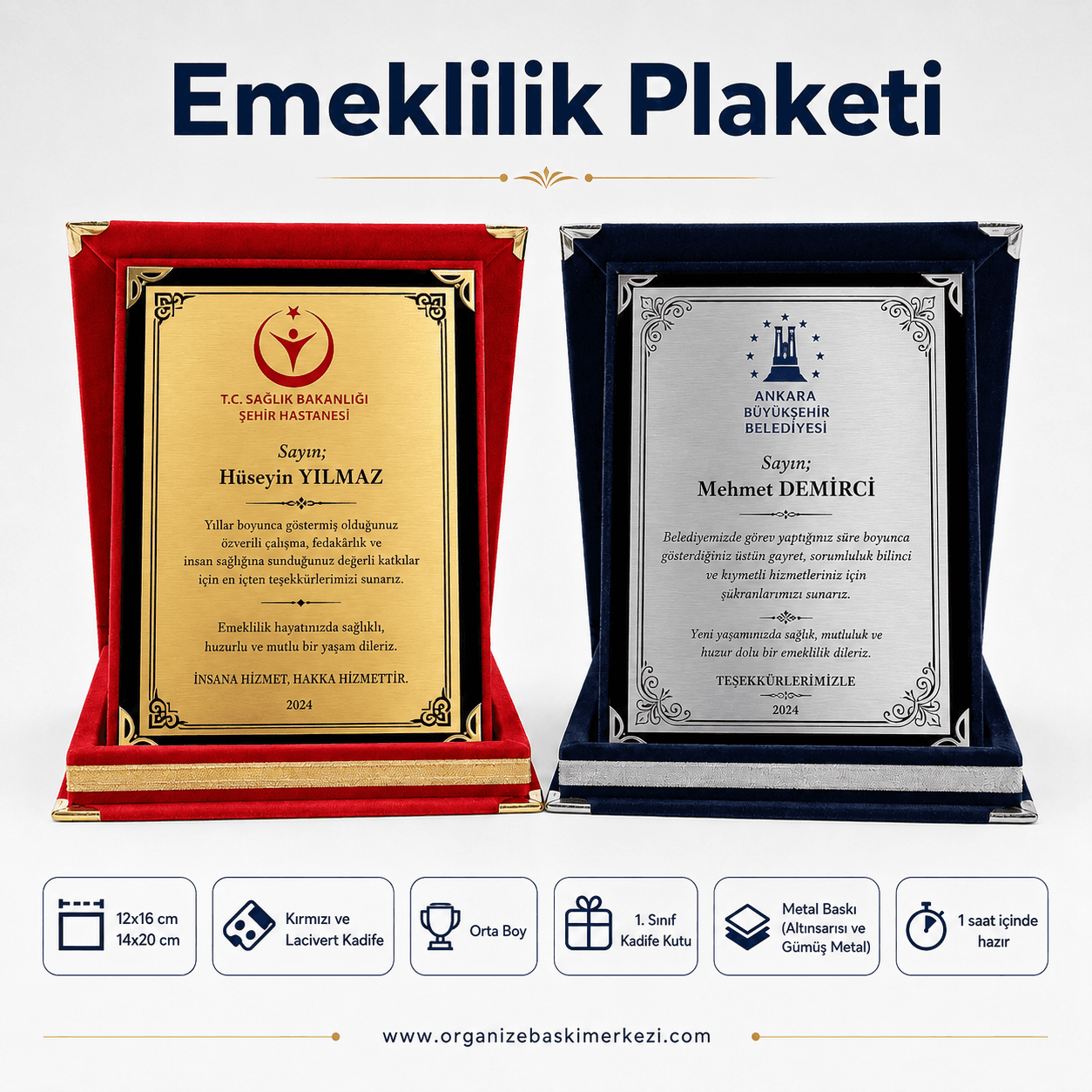 Eskişehir Emeklilik ve Tayin Plaketleri