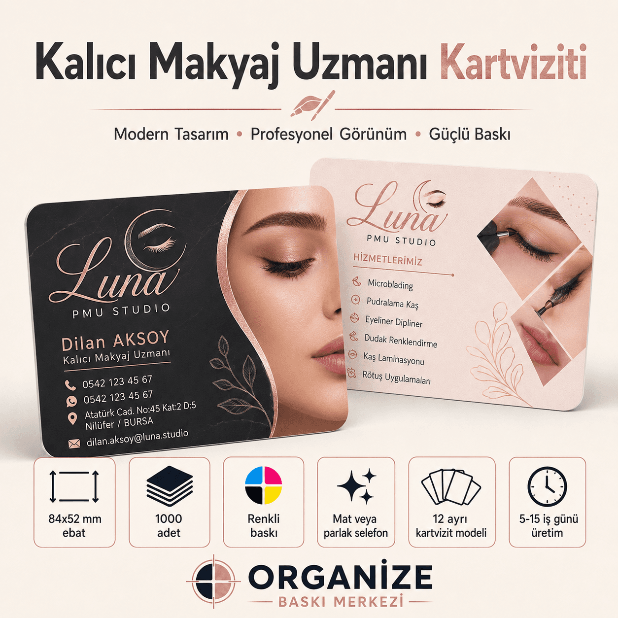 Güzellik & Bakım Kartvizitleri
