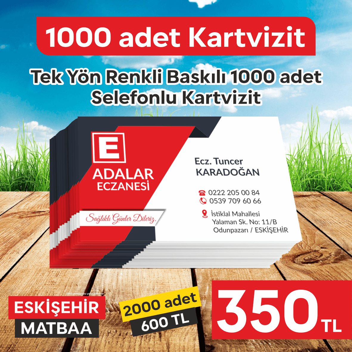 Eskişehir’de Kartvizit Baskısı – Kaliteli ve Ekonomik Çözümler